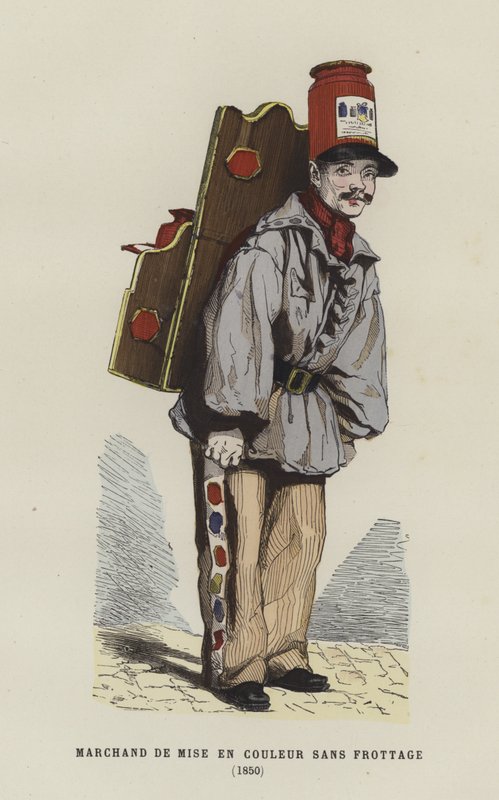Venditore di colori, 1850 da French School