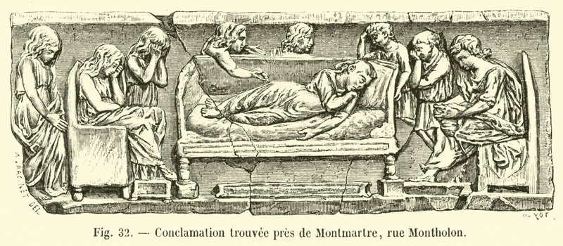 Conclamazione trovata vicino a Montmartre, rue Montholon da French School