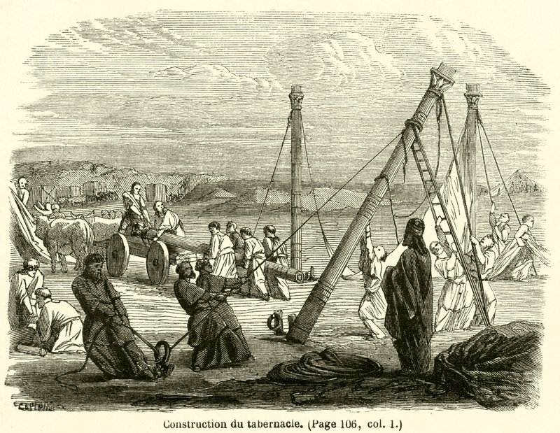 Costruzione del tabernacolo da French School