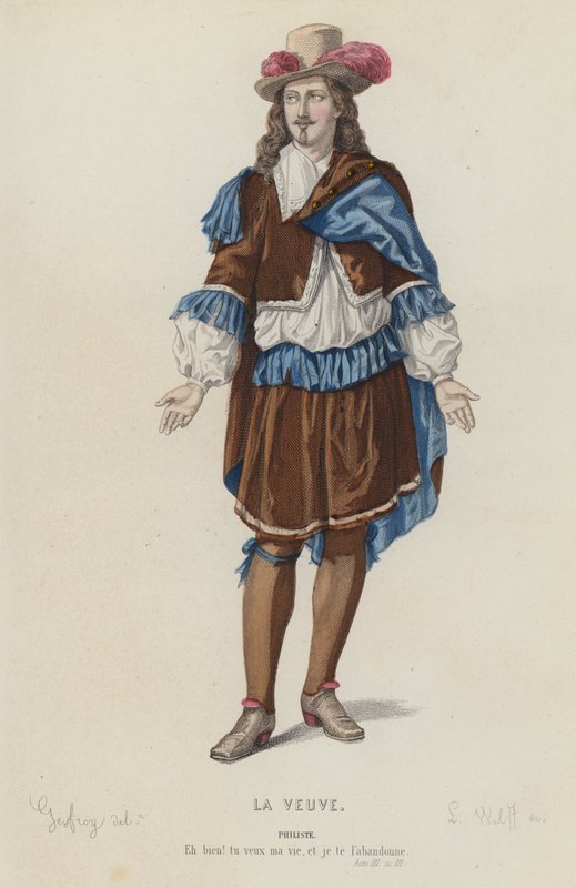 Corneille, La Vedova, Atto III, Scena III da French School