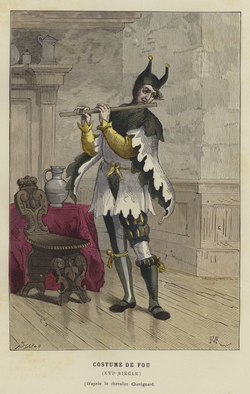 Costume di un giullare, XVI secolo da French School