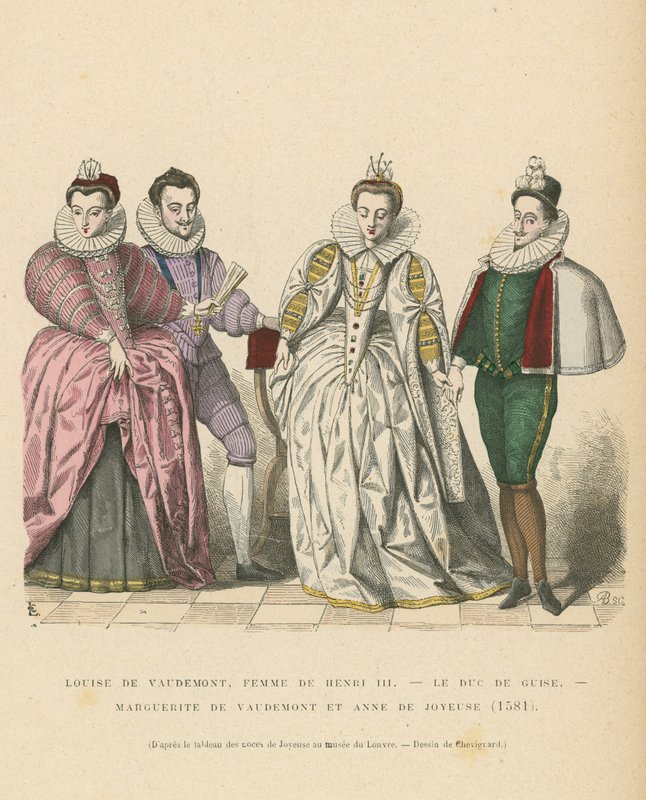 Costume della nobiltà francese, 1581 da French School