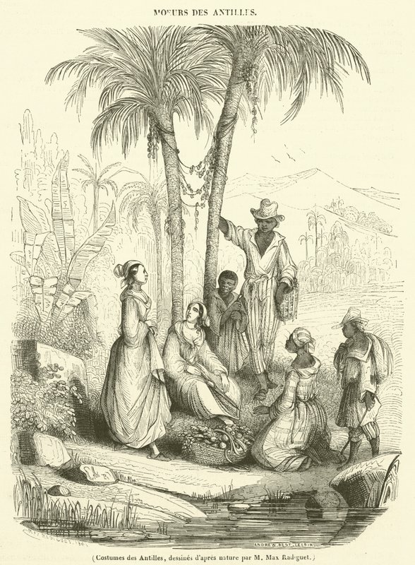 Costumi delle Antille (incisione) da French School