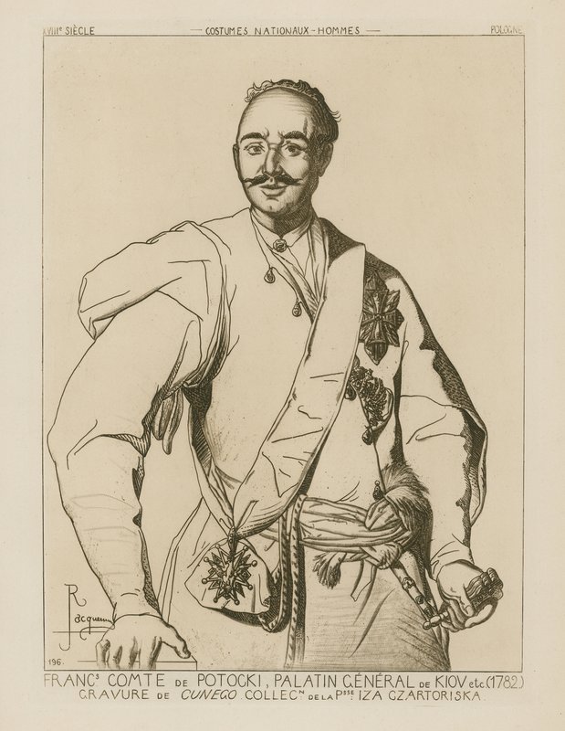 Conte Potocki, Palatino Generale di Kiev (1782) da French School