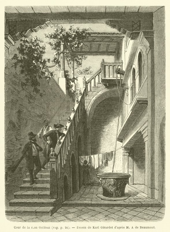 Corte della casa Goldoni da French School
