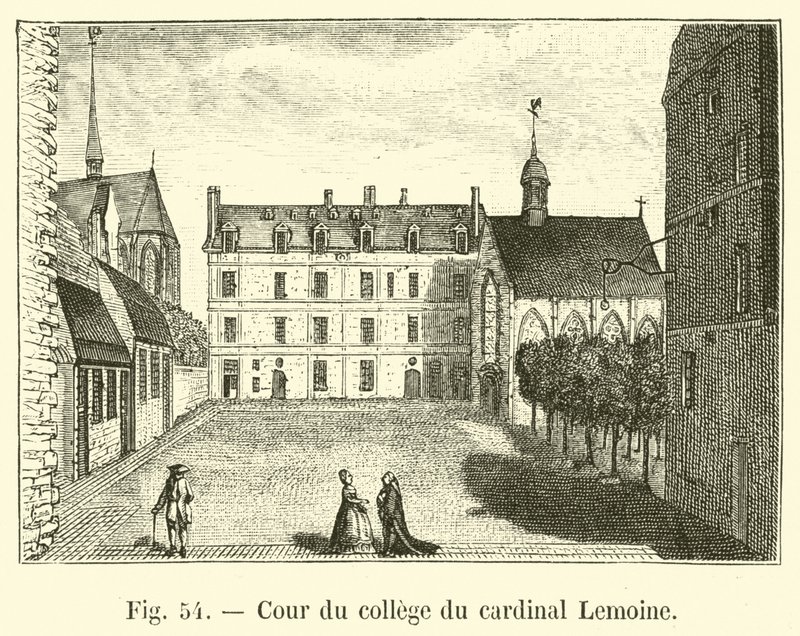 Cortile del collegio del cardinale Lemoine da French School