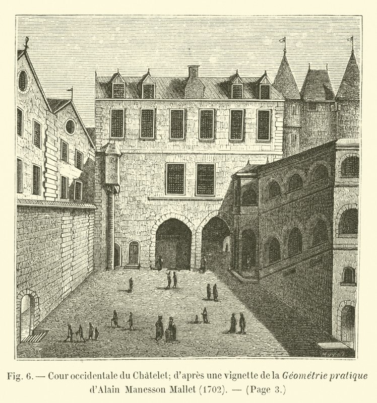 Corte occidentale del Chatelet da French School