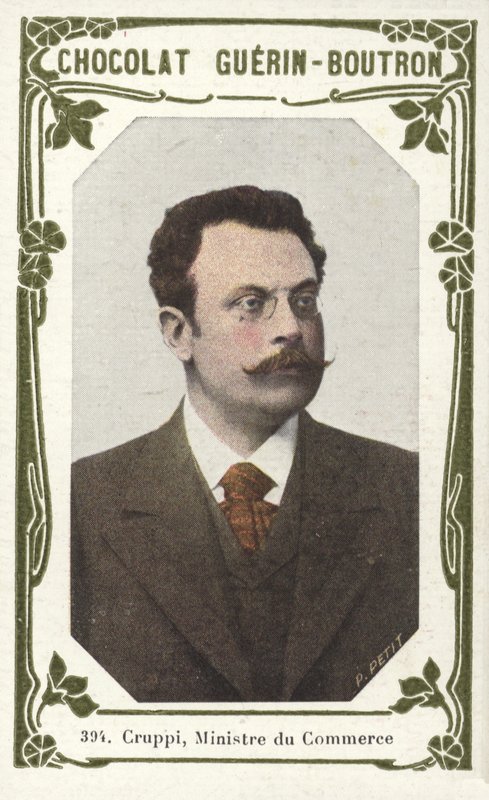 Cruppi, Ministro del Commercio da French School