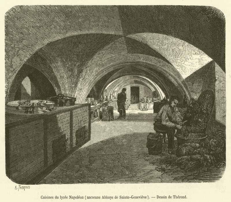Cucine del liceo Napoleone, antica Abbazia di Sainte-Genevieve da French School