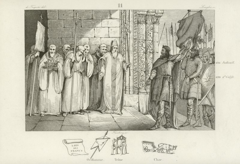 Dagoberto I, re dei Franchi da French School