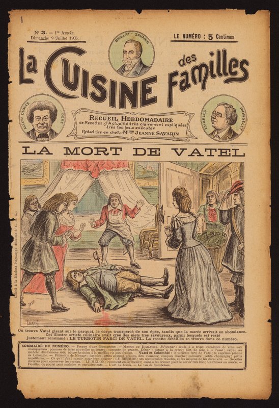 Morte dello chef francese Francois Vatel da French School