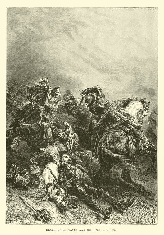 Morte di Gustavo e del suo paggio da French School