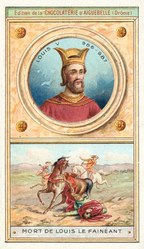 Morte di Luigi V di Francia, 987 da French School