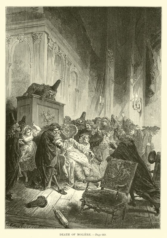 Morte di Molière da French School