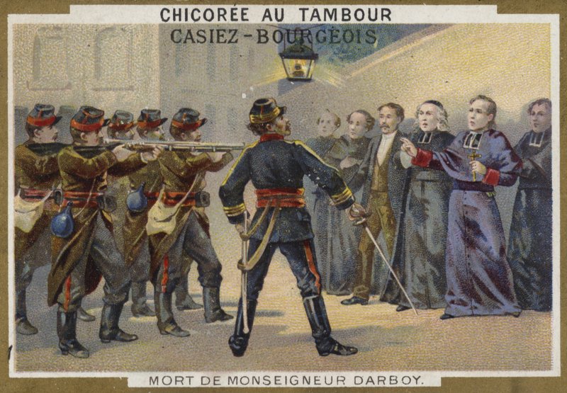 Morte di Monsignor Darboy, Arcivescovo di Parigi, 1871 da French School