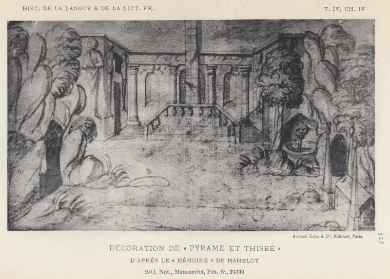 Decorazione di Piramo e Tisbe da French School