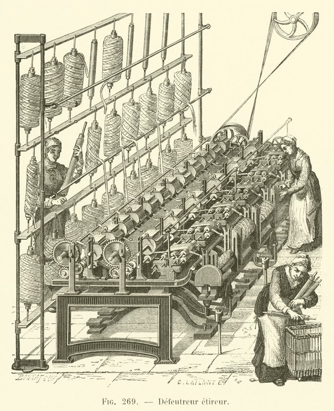 Defeutreur etireur (incisione) da French School
