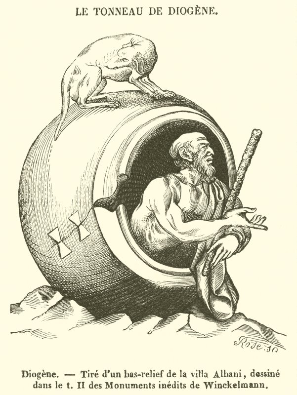 Diogene (incisione) da French School