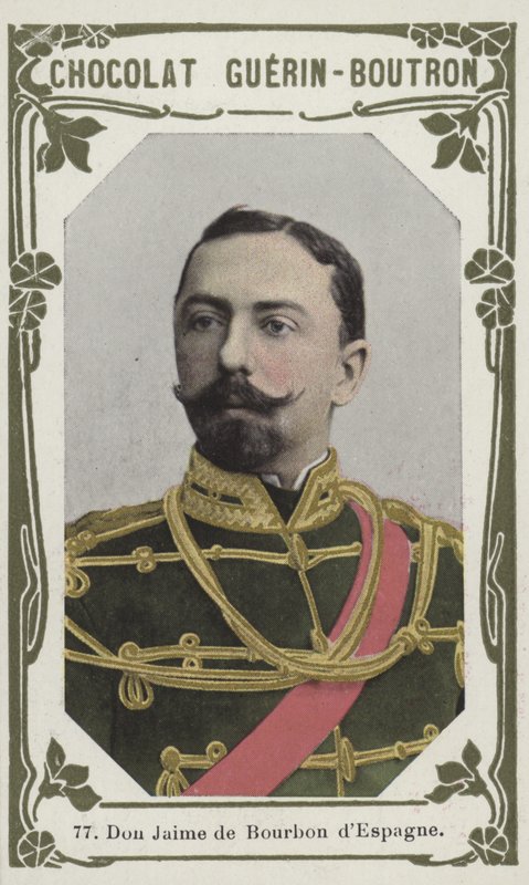 Don Jaime di Borbone di Spagna da French School