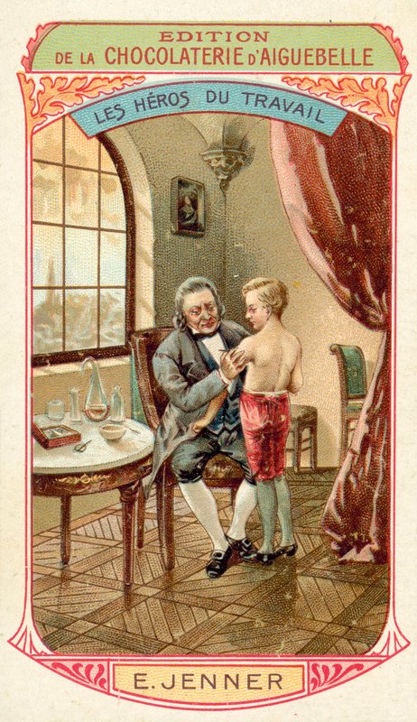 Edward Jenner, medico e scienziato inglese che scoprì il vaccino contro il vaiolo da French School