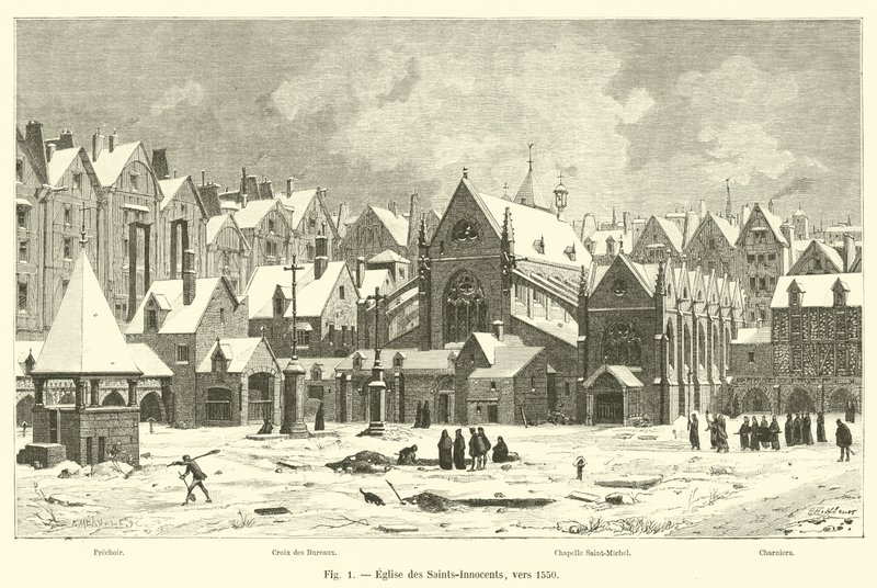 Chiesa dei Santi Innocenti, verso il 1550 da French School