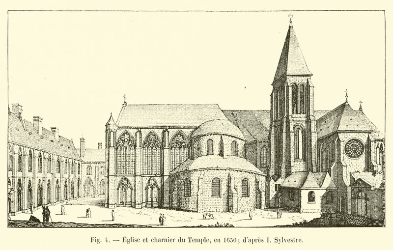 Chiesa e ossario del Tempio, nel 1650; da I. Sylvestre da French School