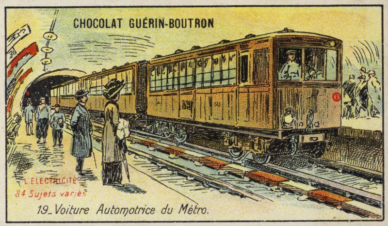 Treno della metropolitana elettrica da French School