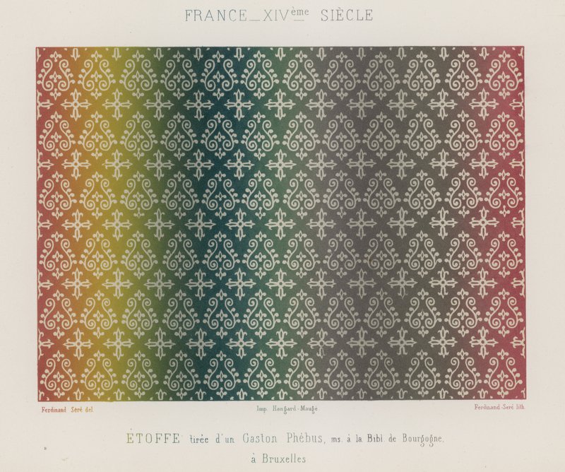 Tessuti ricamati della Francia del XIV secolo da French School