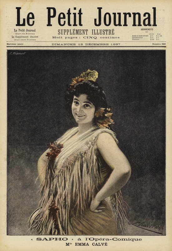 Emma Calvé in Saffo all