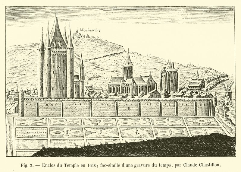 Recinto del Tempio nel 1610; fac-simile di un