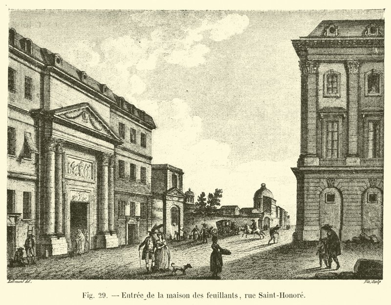 Ingresso della casa dei Feuillants, rue Saint-Honoré da French School