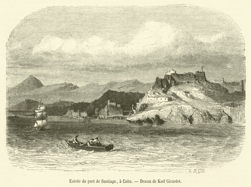 Ingresso del porto di Santiago, a Cuba da French School