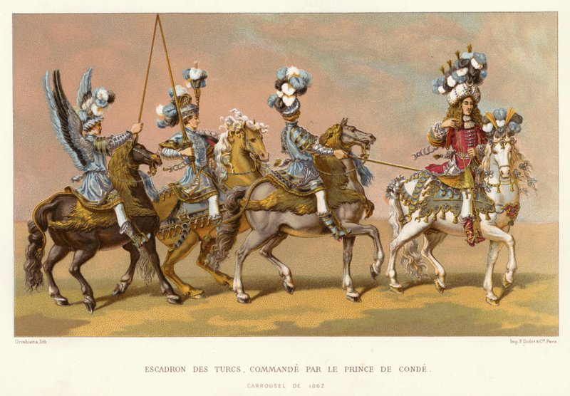 Squadrone dei Turchi, comandato dal Principe di Condé da French School