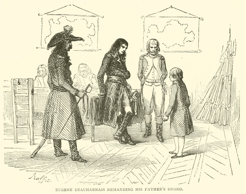 Eugene Beauharnais chiede la spada di suo padre (incisione) da French School