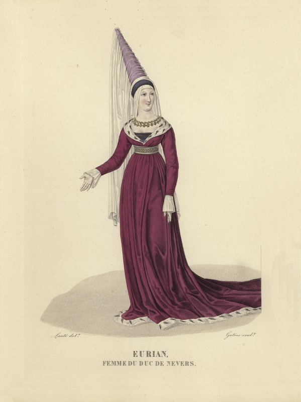 Eurian, moglie del Duca di Nevers da French School