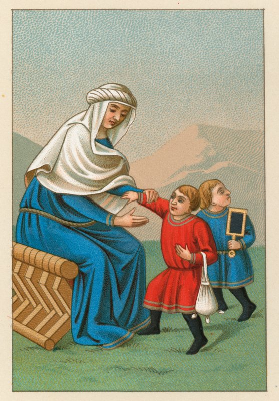 Costume del Medioevo europeo da French School