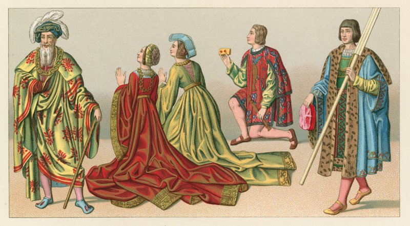 Costume europeo XV-XVI secolo da French School