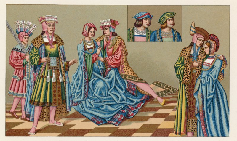 Costume europeo XV-XVI secolo da French School
