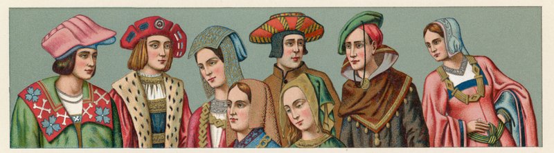 Costume europeo XV-XVI secolo da French School