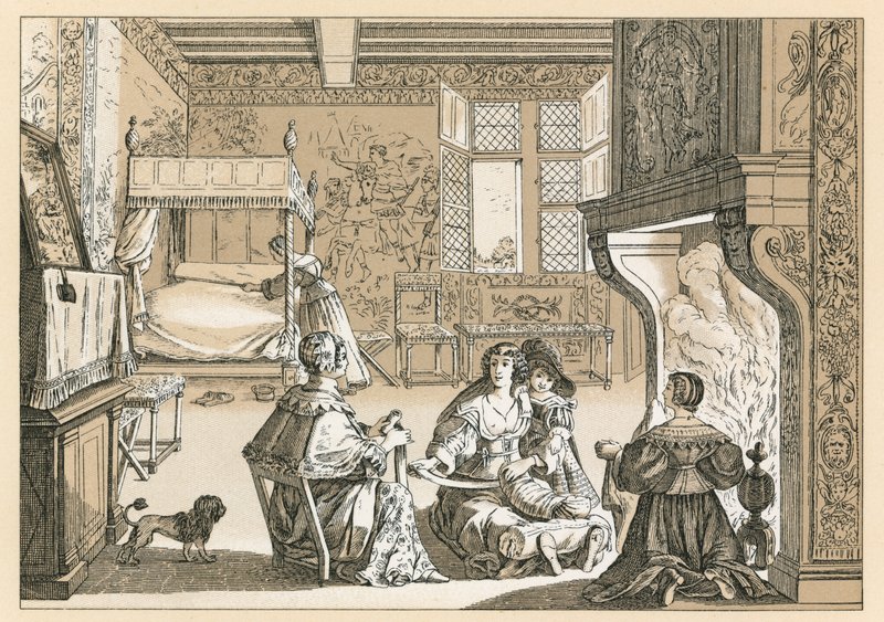 Costume europeo del XVII secolo da French School