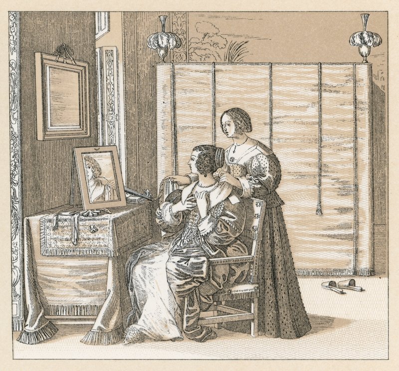 Costume del XVII secolo in Europa da French School