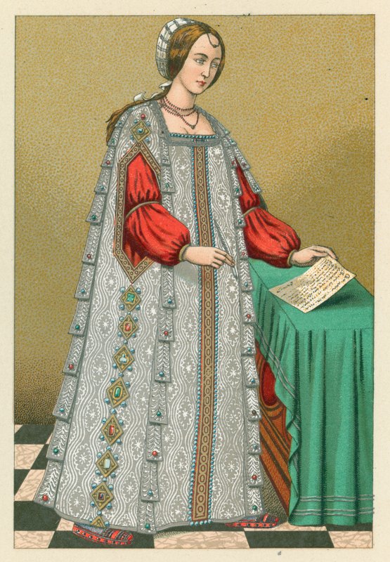 Costume europeo del XVI secolo da French School