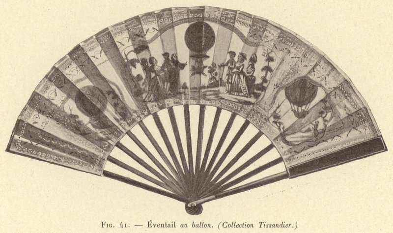 Ventaglio al pallone, (Collezione Tissandier) da French School