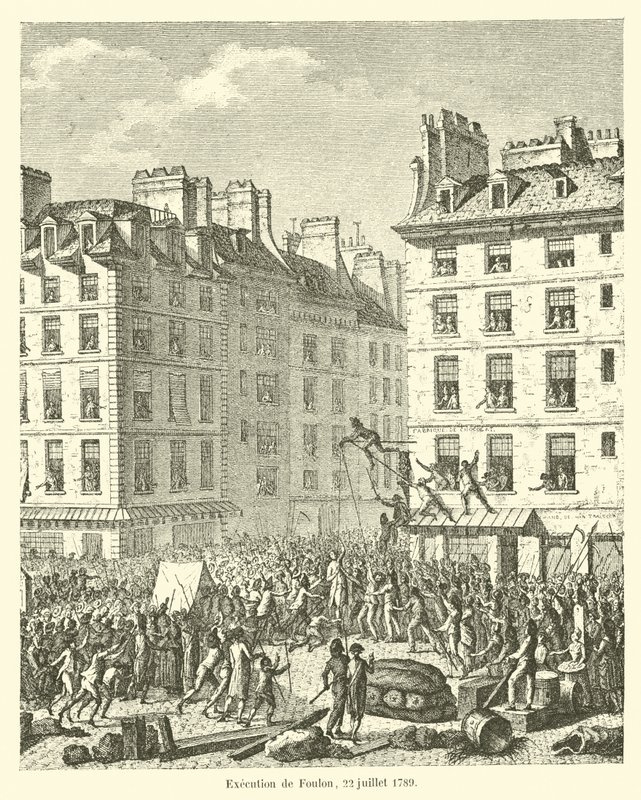 Esecuzione di Foulon, 22 luglio 1789 da French School