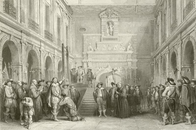 Esecuzione di Montmorenci nel cortile dell