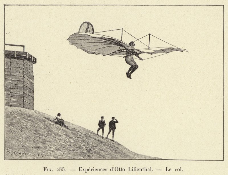 Esperimenti di Otto Lilienthal, Il volo da French School