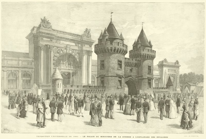Esposizione Universale del 1889, il Palazzo del Ministero della Guerra all