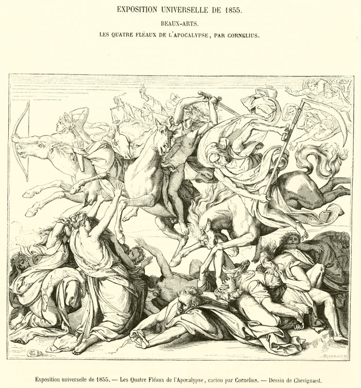 Esposizione universale del 1855, I Quattro Flagelli dell