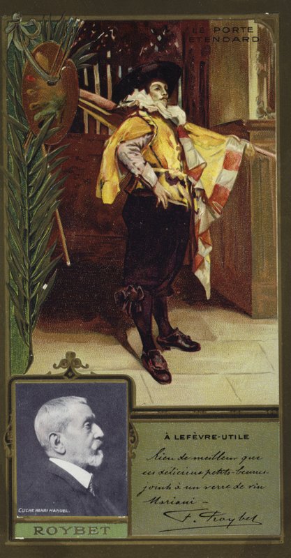Ferdinand Roybet, pittore francese (cromolito) da French School
