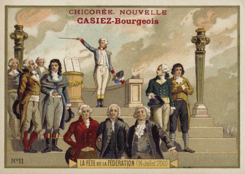 Festa della Federazione, Rivoluzione Francese, 14 luglio 1790 da French School